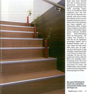Verkleidung mit Parkett oder Laminat für alte Treppen Parkett-Magazin 2012