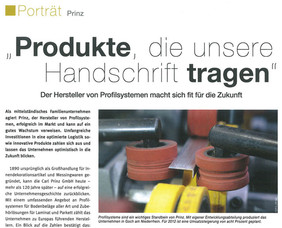 Produktion Goch am Niederrheim Profilsysteme Artikel eurodecor