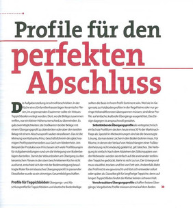 Profile für Teppichböden mappe 2012