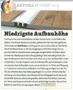 Profil Design-Übergangsprofil Artikel mappe