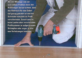 Verlegung von Profilen FussbodenTechnik 2012