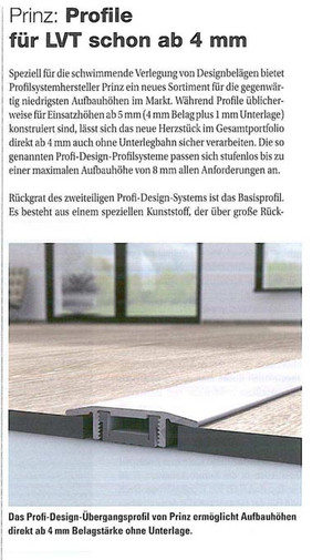 Profi-Design Übergangsprofil Artikel BTH-Heimtex